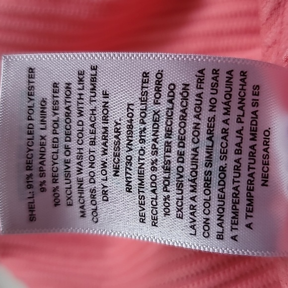 Art Class Youth Girls Peach Open Back Knot Side Ties Swimsuit, Size 4/5 XS - Picture 5 of 7